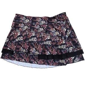 GG Blue Luxe Sport Skort Animal Print sz XXL Golf Tennis Pickleball Skirt Tiers